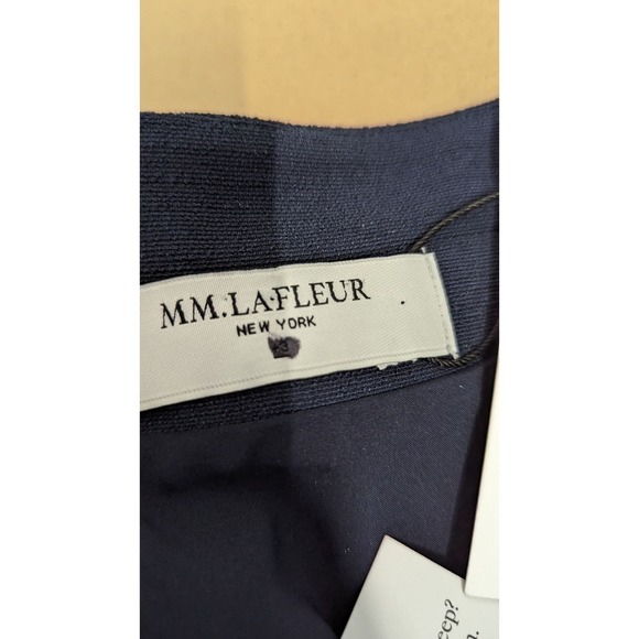 NWT MM LAFLEUR Size +3 Skirt‎ Pencil Straight Textured Galaxy Blue Back Zip - Picture 6 of 9